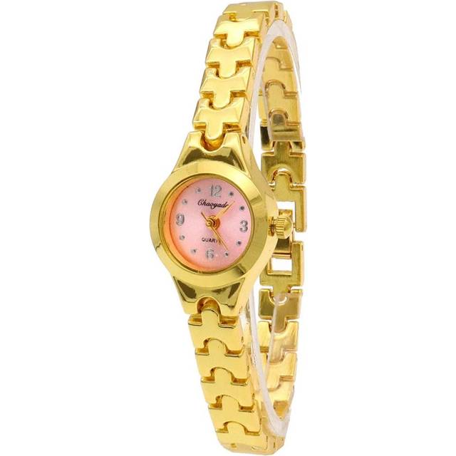 (Gold pink) Women Watch Mujer Relojes Small Dial Quartz Popular Wristwatch Hour Female