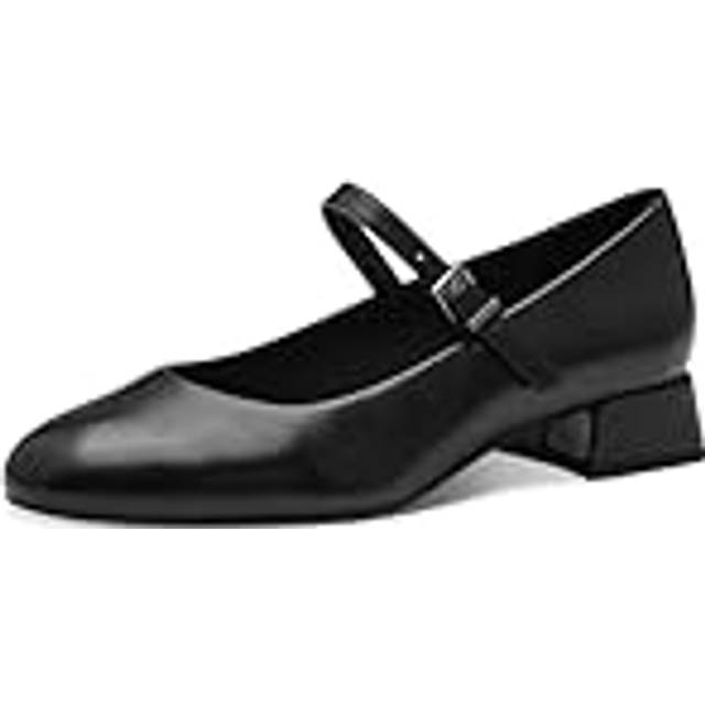 Marco Tozzi - Svarta pumps i skinnimitation storlek 36 Klackskor - Black (36)