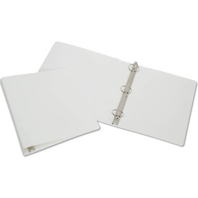 NSN 0.5 in. 3-Ring Flexible Poly Binder, White