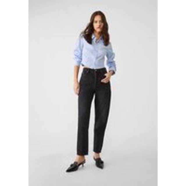 Stradivarius 1460 Mom fit jeans BLACK DENIM WASH 10