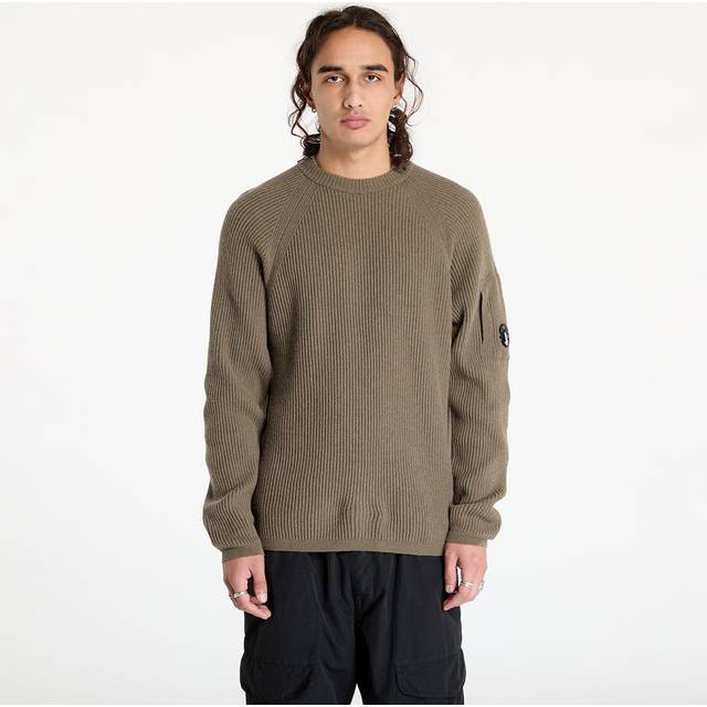 Sweater C.P. Company Lambswool Grs Crew Neck Full Knit Black/ Walnut XXL (XXL)