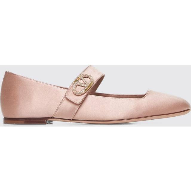 VALENTINO GARAVANI | VLogo Locker satin ballet flats | Women | 38 - pink (38)