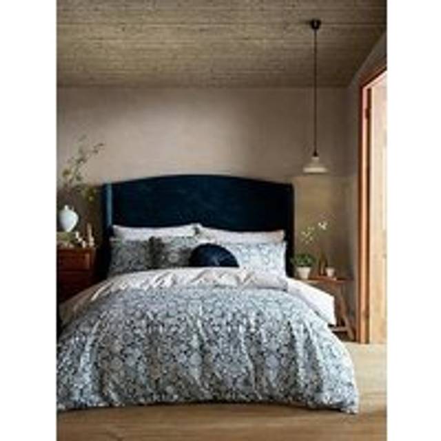 William Morris At Home Sunflower Duvet Cover Set, Blue Ink