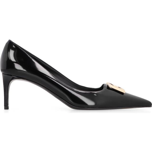 Dolce & Gabbana Women's Leather Pointy-Toe Pumps in Black | Size 37 | CD1807A1037 Color 80999 (37)