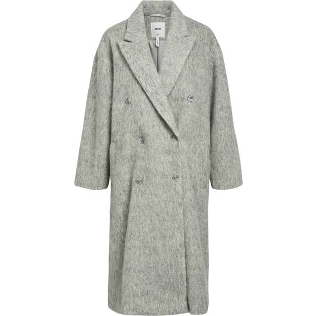 Object Objbelice LO Long Coat CC1 AW Dam Kappor Stl. 42 - Från Magasin - Light Grey Melange (42)