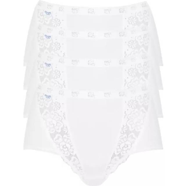 Sloggi dam Slip Chic Maxi 4p, Vit, 40