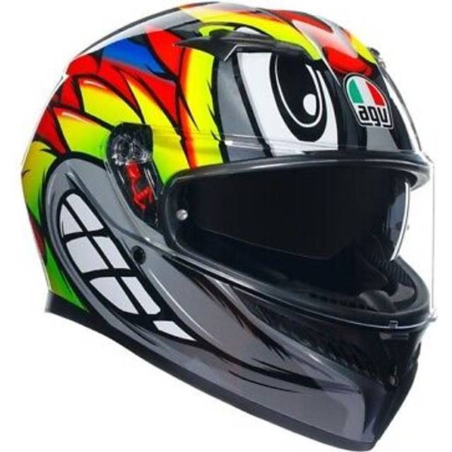 AGV K3 Birdy 2.0, full face helmet , color: Grey/Yellow/Red , size: S