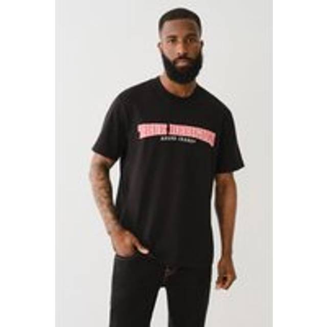 Cross Stitch Arch Short Sleeve T-shirt Jet Black - L