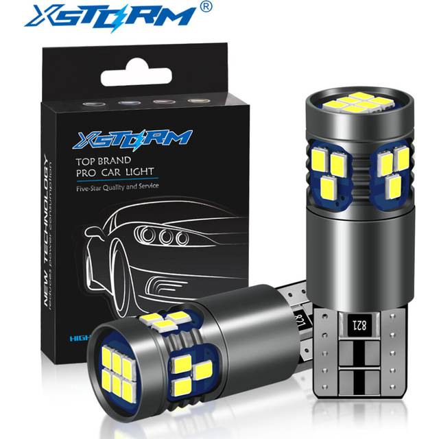 2Pcs W5W LED T10 Led Bulb 168 194 Canbus Nor Error 18SMD 3030 Signal car