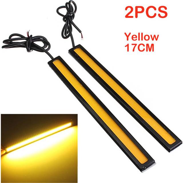 (2pcs yellow) 3/4/6/10X Marine Grade Driving Large car lights 12 Volt Cool White LED