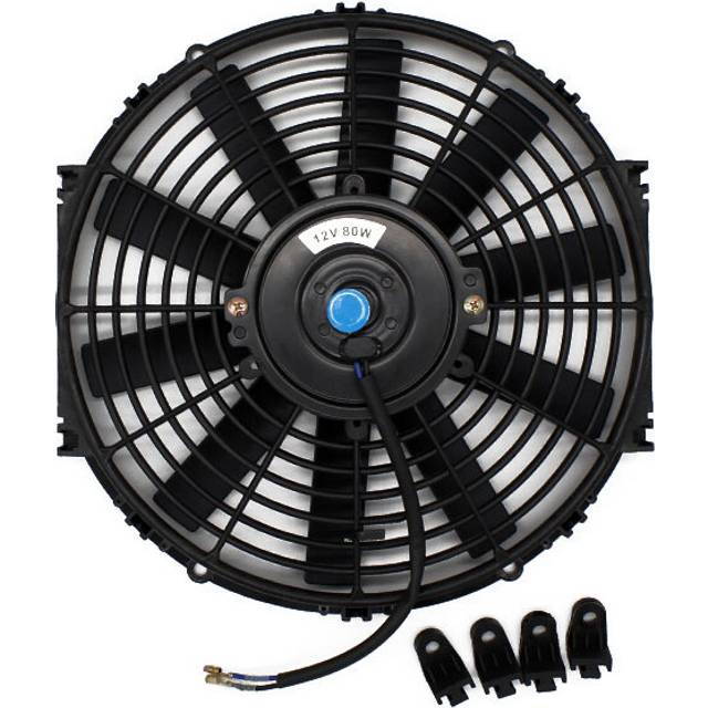 LBQ 12V 80W 12 inch Universal Electric Engine Cooling Fan Radiator Oil
