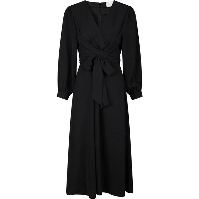 Neo Noir Rimini Structure Dress Dam Midiklänningar Stl. 36 - Från Magasin - Black (36)