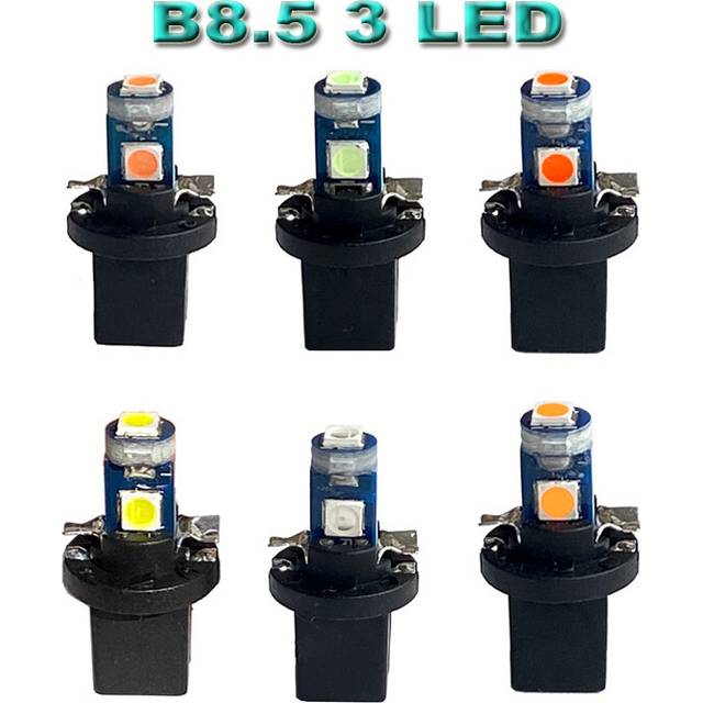 10 PCS T5 3030 Led Bulb W3W W1.2W B8.5 Led Canbus Interior car lights
