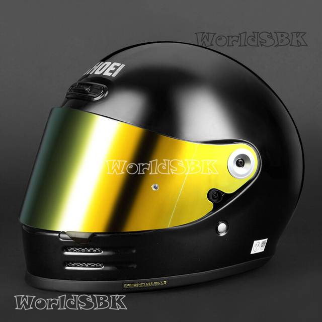 (Gold) SHOEI Glamster CPB-1V Motorcycle Helmet Lens Retro Full Face Helmet Visor