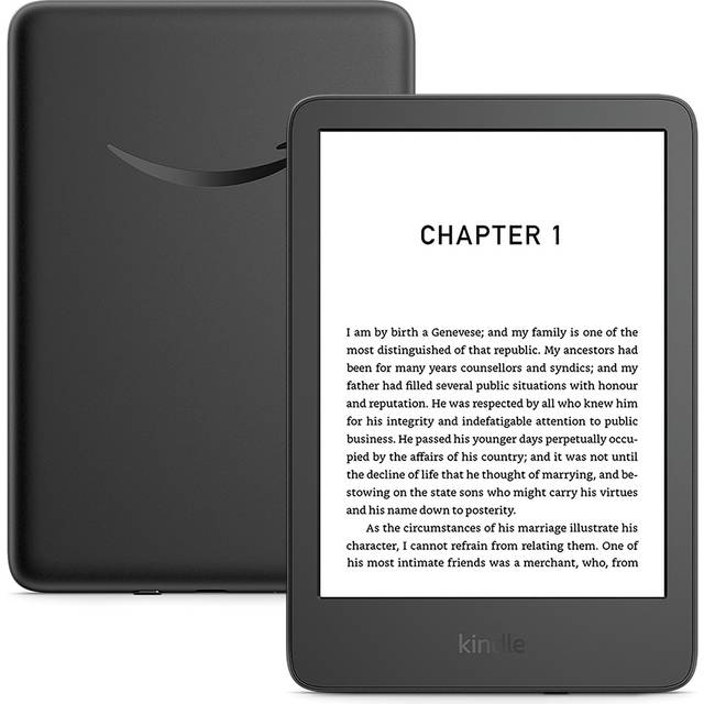 Amazon Kindle - 11. generation - eBook læser - 16 GB - 6 monokrom - touch screen - Bluetooth, Wi-Fi - sort
