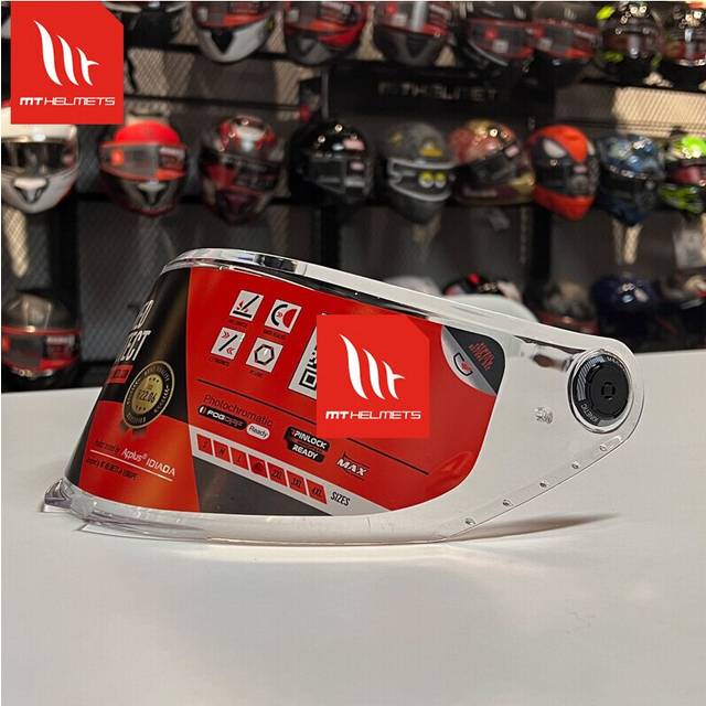(Clear) MT Replacement Face Shield for Model THUNDER 4 SV Helmet MT-V-28B Helmet