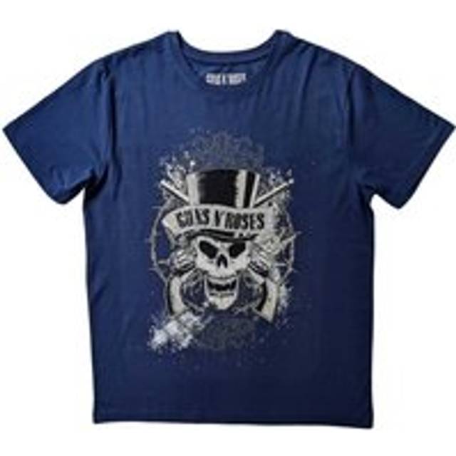 Faded Skull T-Shirt - Blue - S
