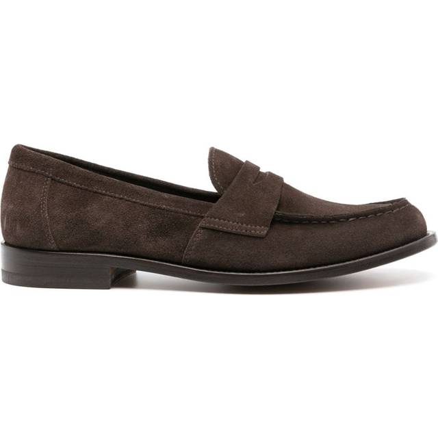 Scarosso - Harper suede penny loafers - women - Suede - 37 - Brown