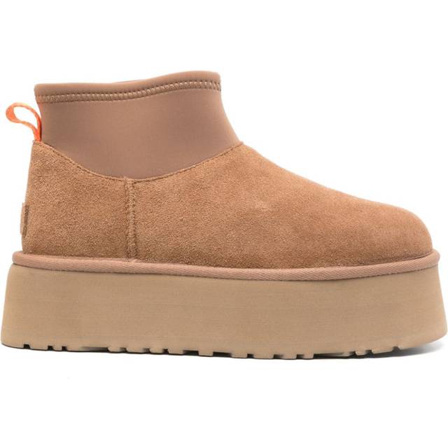 UGG - mini Dipper puffer boots - women - Suede - 6 - Brown