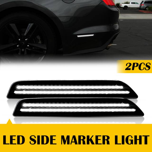 2Pcs For Mustang LED Rear Side Marker Lamp car lights For Ford Mustang