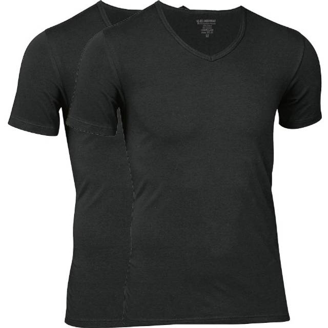 JBS Jbs 2-Pack V-Neck Bamboo |Svart |XL