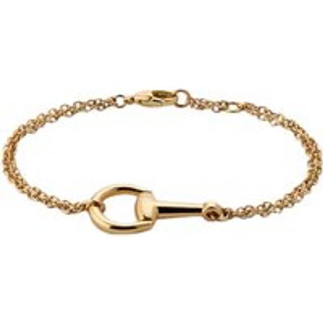 Gucci Horsebit 18ct Yellow Gold Chain Bracelet - 16cm