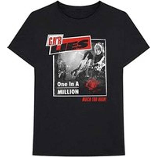 (XXL, Black) Guns N Roses Unisex Adult One In A Million T-Shirt