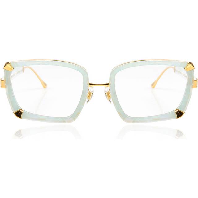 Anna-Karin Karlsson SILVER MOON Opal Women's Eyeglasses Green Size 52 (Frame Only) - Blue Light Block Available - Gold (52)