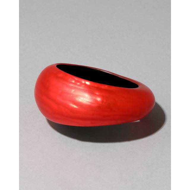 Alexis Bittar Puffy Lucite Tapered Bangle Bracelet- in Lipstick Red Size S/M  | Statement Jewelry from Alexis Bittar (S/M)