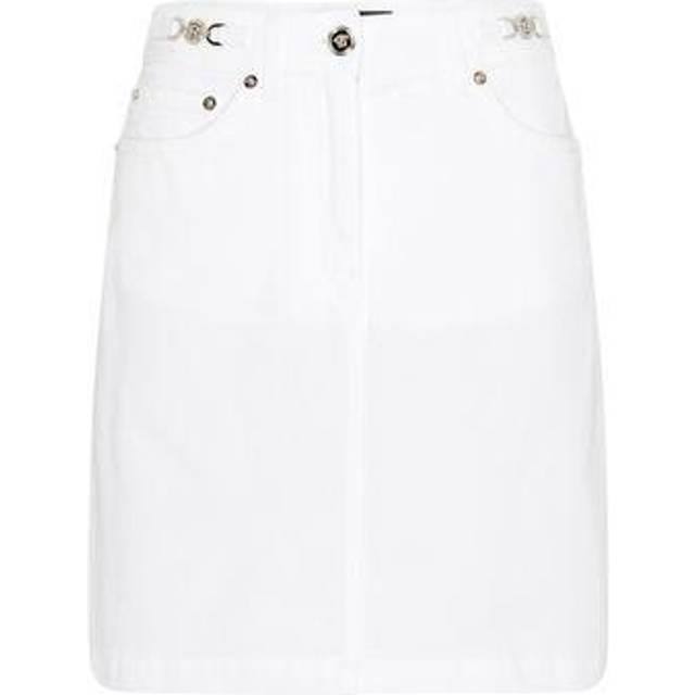 Jupe trapèze en denim - Blanc - 38