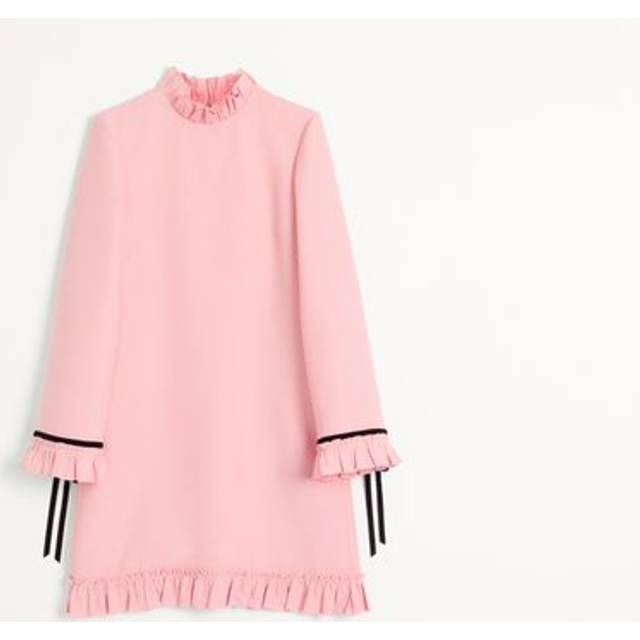 Valentino CREPE COUTURE SHORT DRESS Woman LIGHT PINK 40