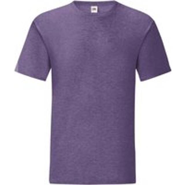 (2XL, Heather Purple) Fruit Of The Loom Mens Iconic T-Shirt (Pack Of 5)