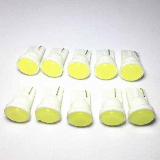 10pc T10 COB W5W 194 168 Wedge Door Instrument Side Bulb car light led