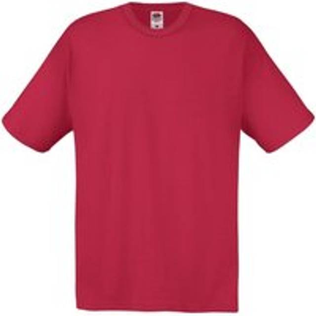 (L, Brick Red) Fruit Of The Loom Mens Screen Stars Original Full Cut Short Sleeve T-Shirt
