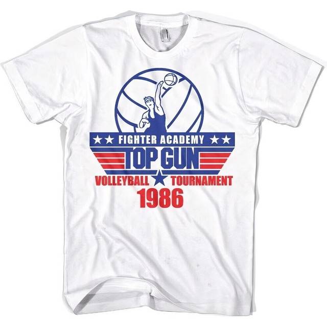 Top gun volleyball tournament t-shirt white