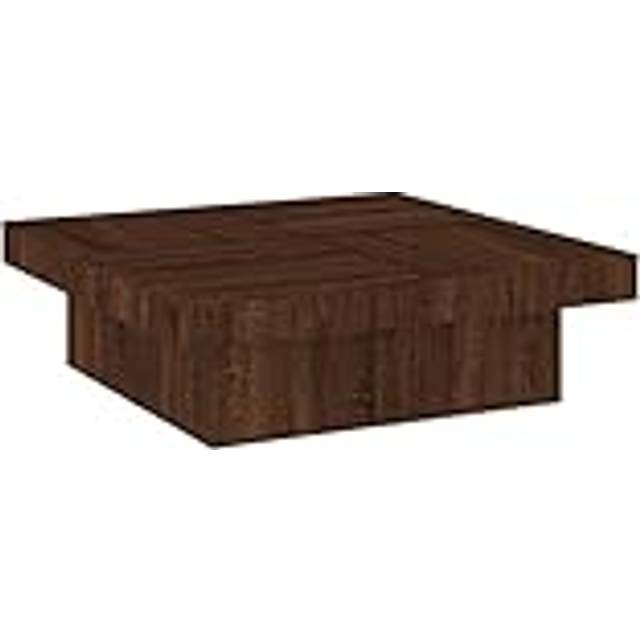 vidaXL Soffbord brun ek 90x90x28 cm konstruerat trä, litet soffbord, små vardagsrumsbord, mittbord, vardagsrumsbord, litet vardagsrumsbord, accentbord