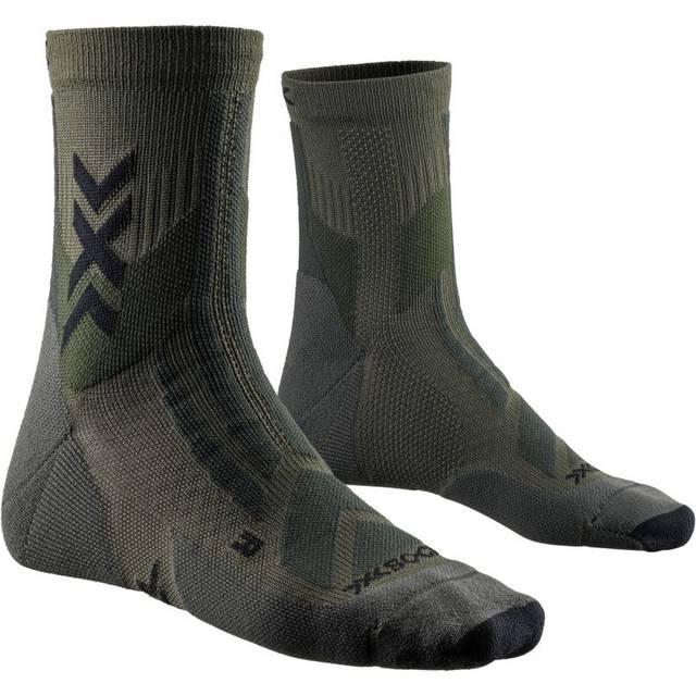 X-Socks Hike Discover Ankle - Vandringsstrumpor Dark Sage / Black 35 - 38
