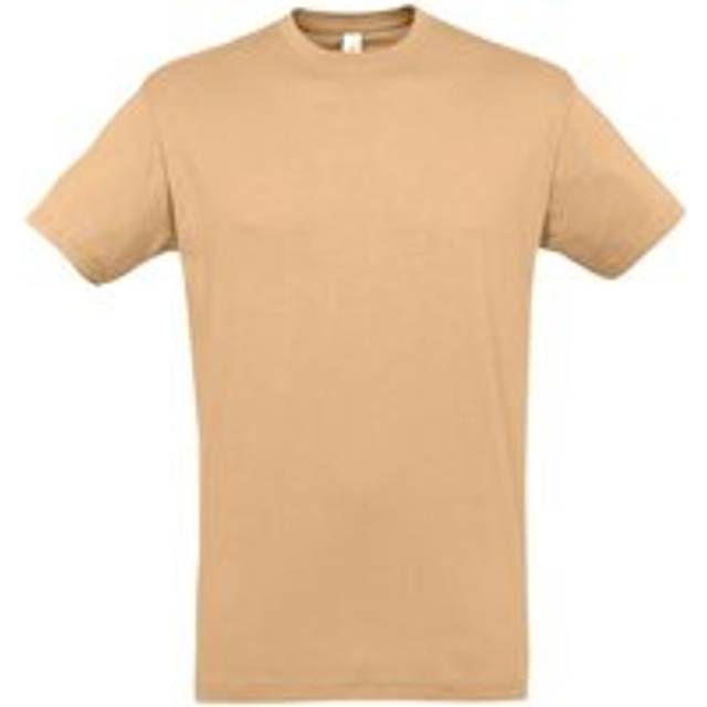 (XL, Sand) SOLS Mens Regent Short Sleeve T-Shirt