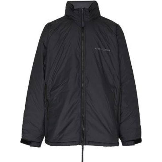 Acne Studios Men's Black Down Jacket In Lightweight Technical Fabric in Grey | Size 50 | B90788PL Color 900 (50)