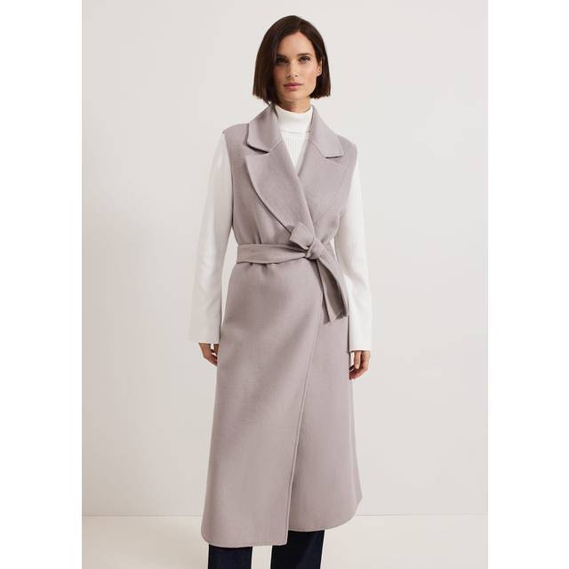 Phase Eight Women's Darcy Double Faced Wool Sleeveless Coat - Neutral - M