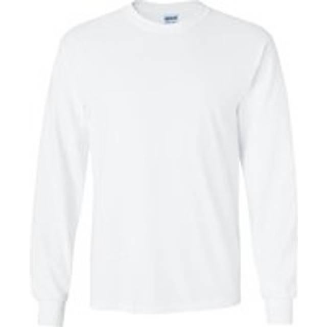 Gildan Ultra Cotton Adult Long Sleeve T Shirt 2400 White S Colour: Whi