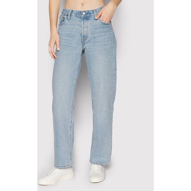 Levi's, Jeans, Dam, W29 L30, Bomull, 90-tals Loose Fit Jeans 501 - blue (W29 L30)