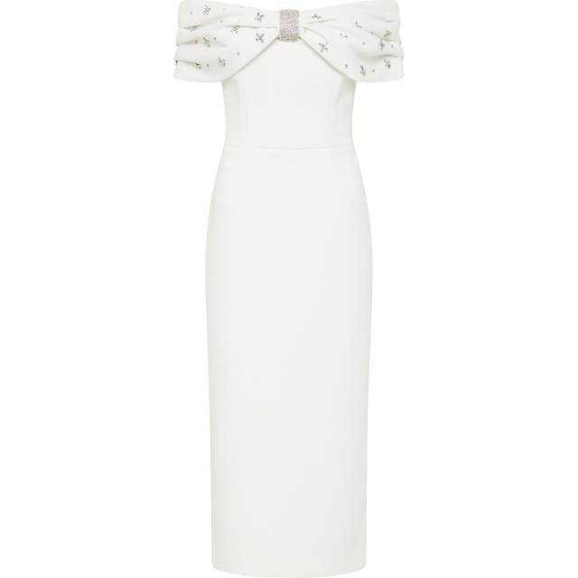 Gianna Midi Dress Ivory Size 12