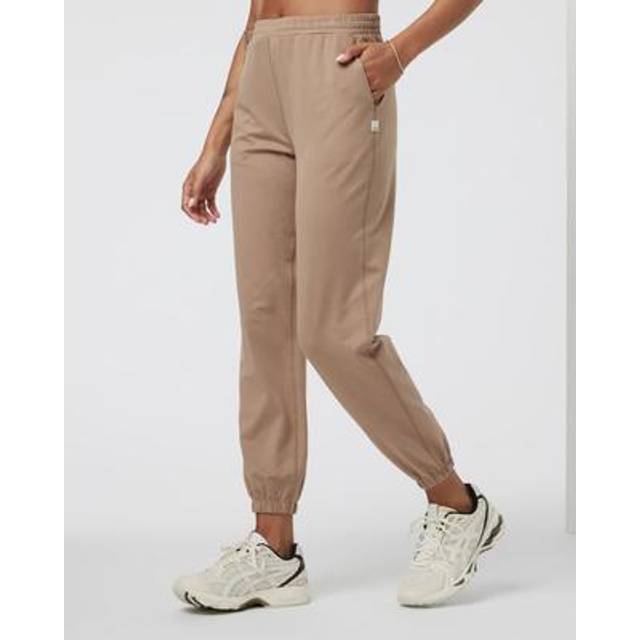 Vuori Womens Goldenrod Heather Boyfriend Drawstring-waist Stretch Recycled-polyester Jogging Bottoms Xs