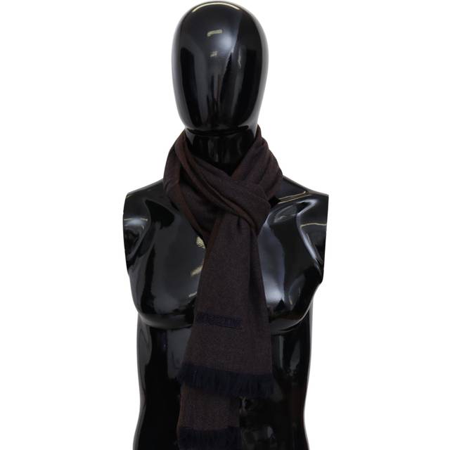 Missoni, Accessoarer, Herr, ONE Size, Kashmir, Lyxig Cashmere Scarf med Logo Broderi - brown (ONE SIZE)
