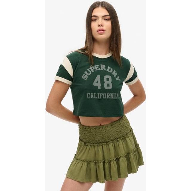 Superdry Tiered Jersey Mini Skirt