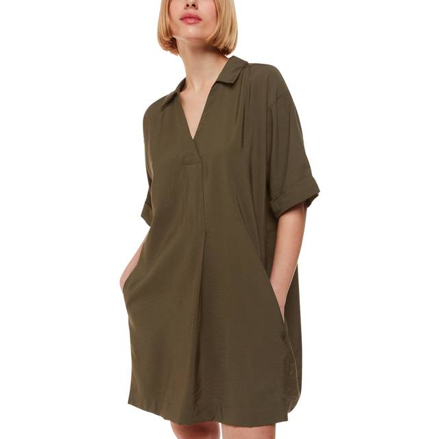 Whistles Mel Relaxed Dress, Khaki