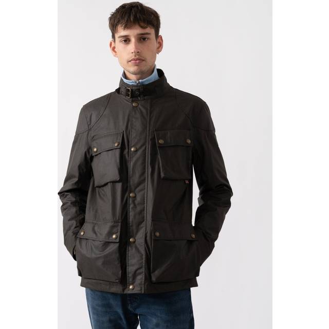 Belstaff Men's Wax Fieldmaster Jacket - Green - Size: 44