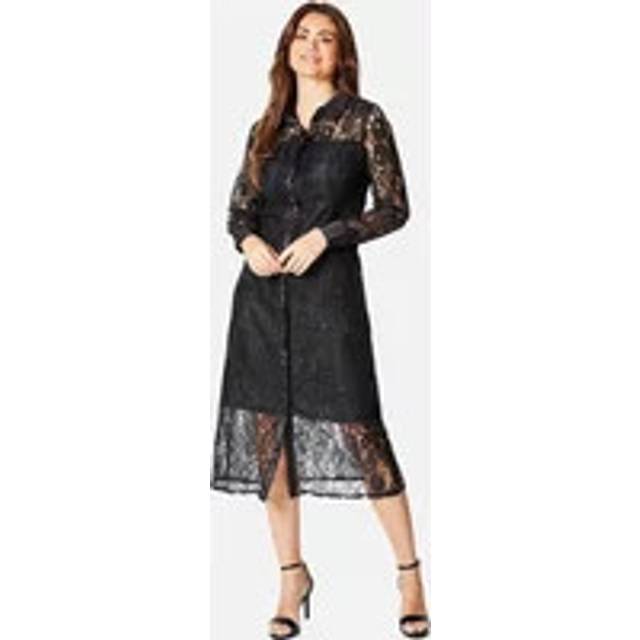 Principles Womens/Ladies Lace Shirt Dress 12 UK black