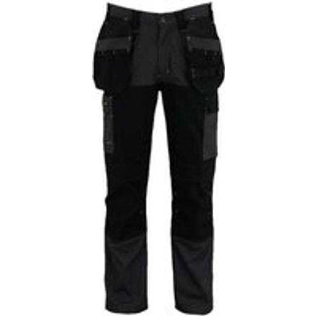 Stanley STW40057-014 Dixon Slim Fit Trousers GreyBlack Waist 38" Leg R